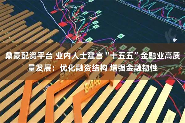 鼎豪配资平台 业内人士建言“十五五”金融业高质量发展：优化融资结构 增强金融韧性